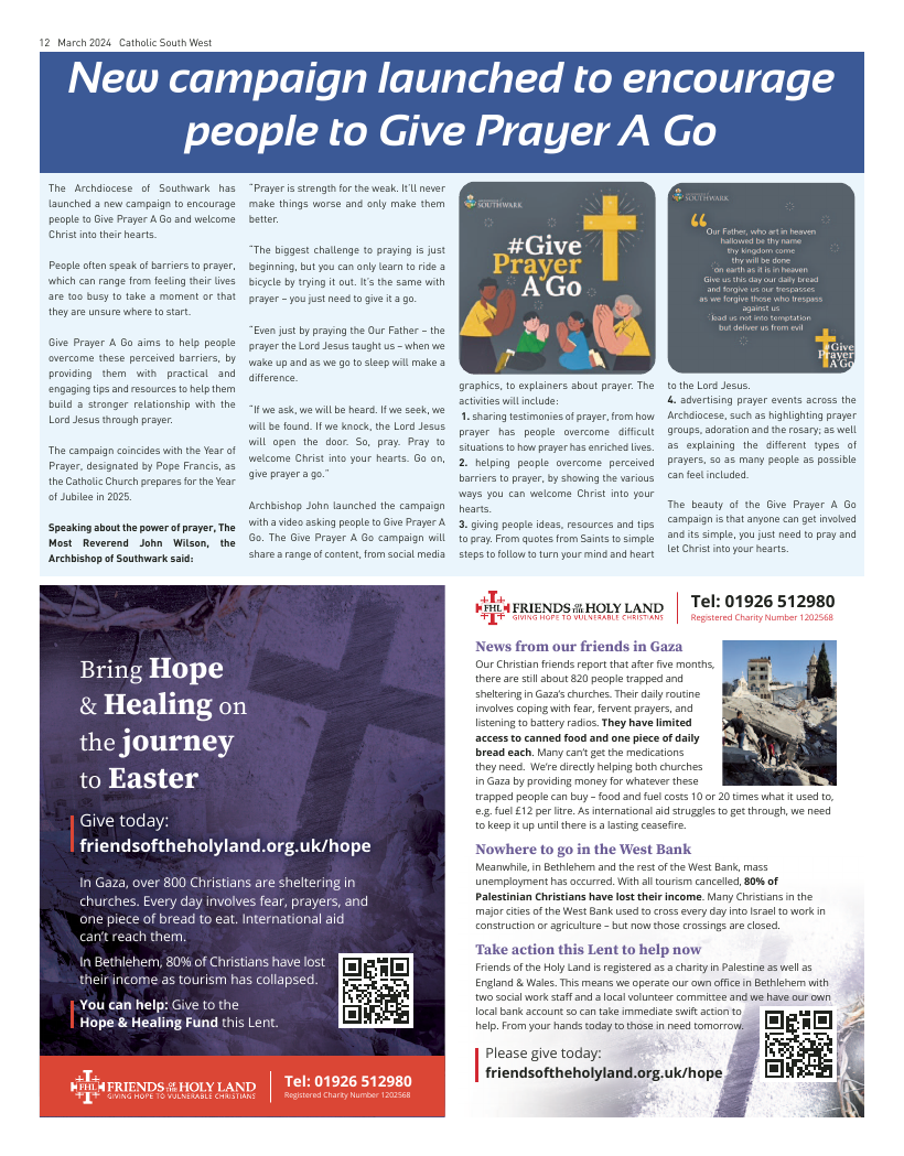 Mar 2024 edition of the Catholic South West