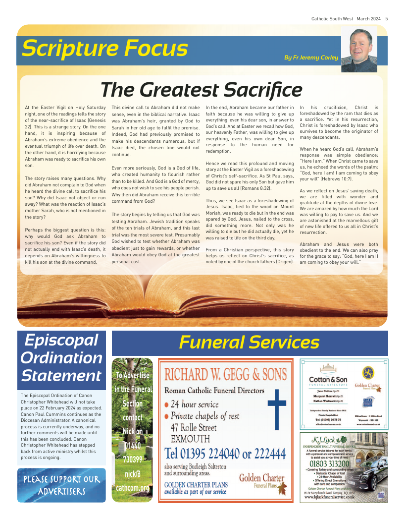 Mar 2024 edition of the Catholic South West