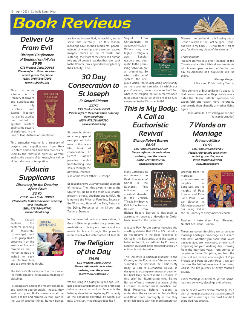 Apr 2024 edition of the Catholic South West