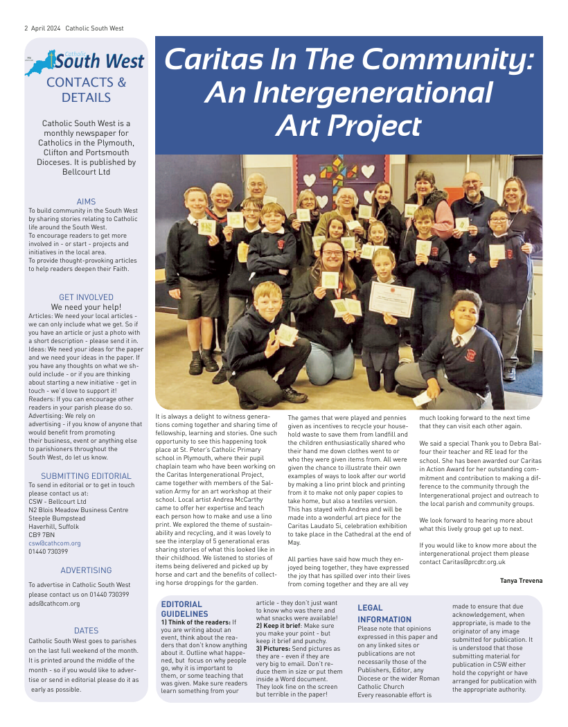 Apr 2024 edition of the Catholic South West