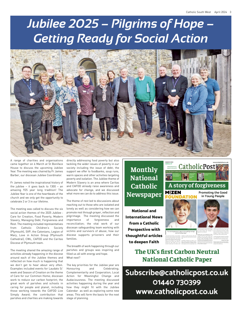 Apr 2024 edition of the Catholic South West