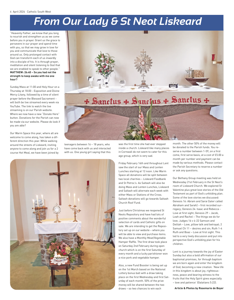 Apr 2024 edition of the Catholic South West