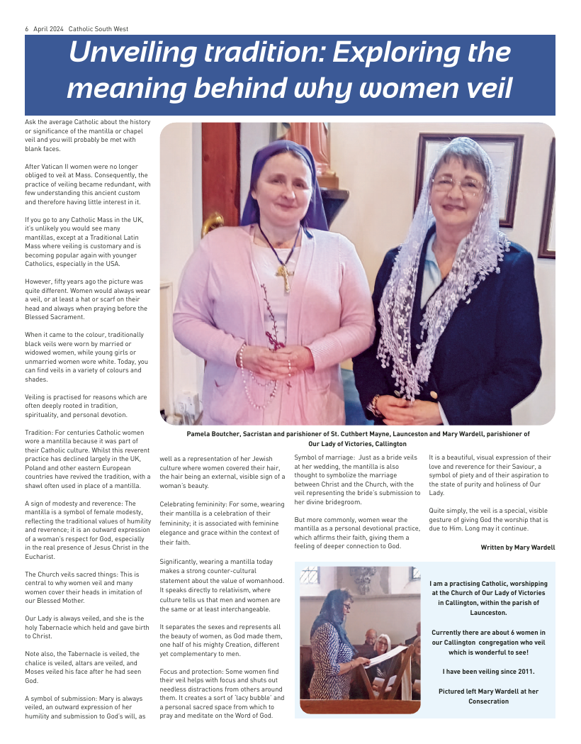 Apr 2024 edition of the Catholic South West