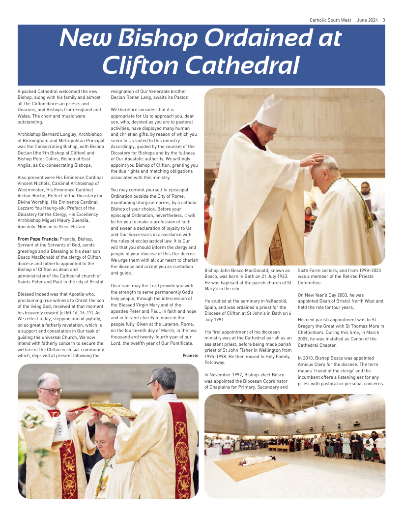 Jun 2024 edition of the Catholic South West