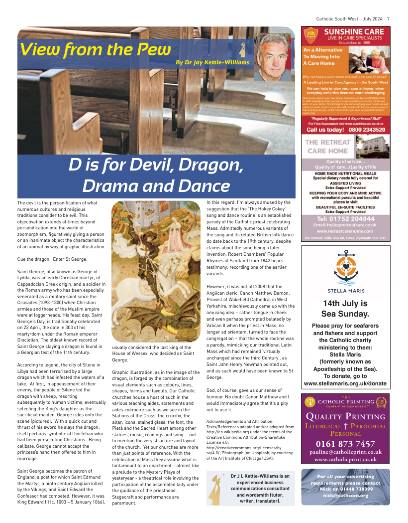 Jul 2024 edition of the Catholic South West