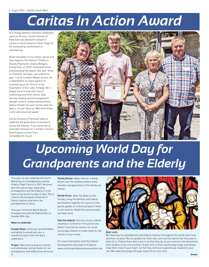 Aug 2024 edition of the Catholic South West