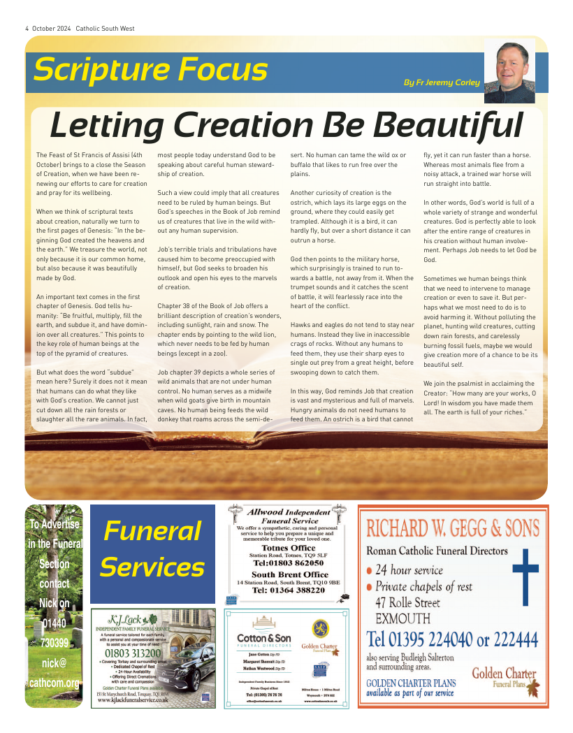 Oct 2024 edition of the Catholic South West