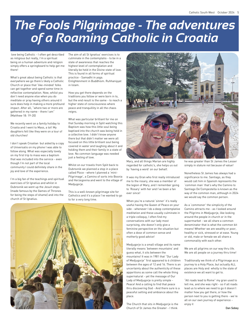 Oct 2024 edition of the Catholic South West