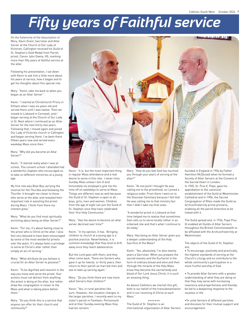 Oct 2024 edition of the Catholic South West