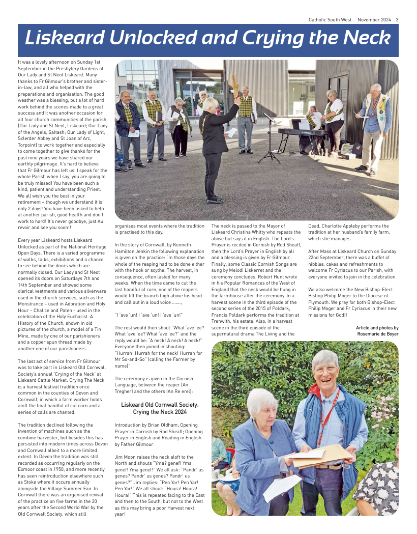 Nov 2024 edition of the Catholic South West