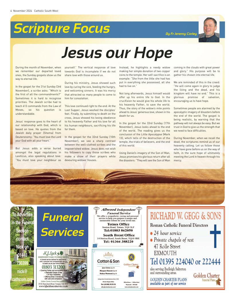 Nov 2024 edition of the Catholic South West