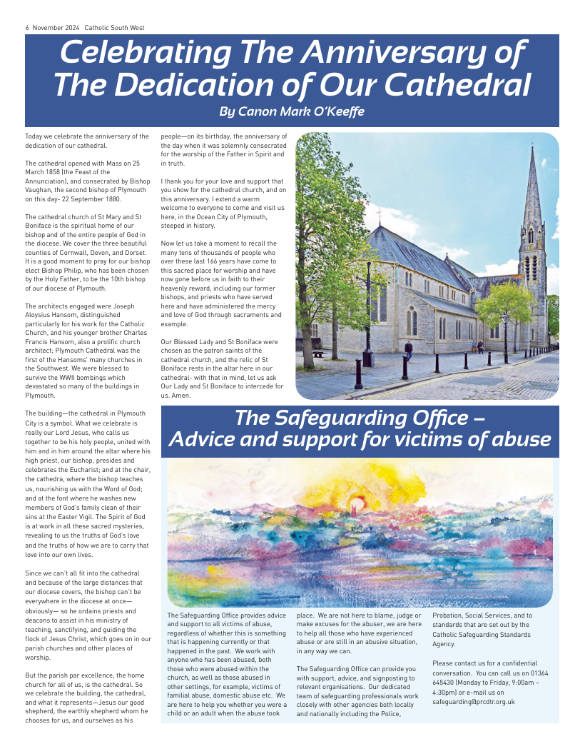 Nov 2024 edition of the Catholic South West