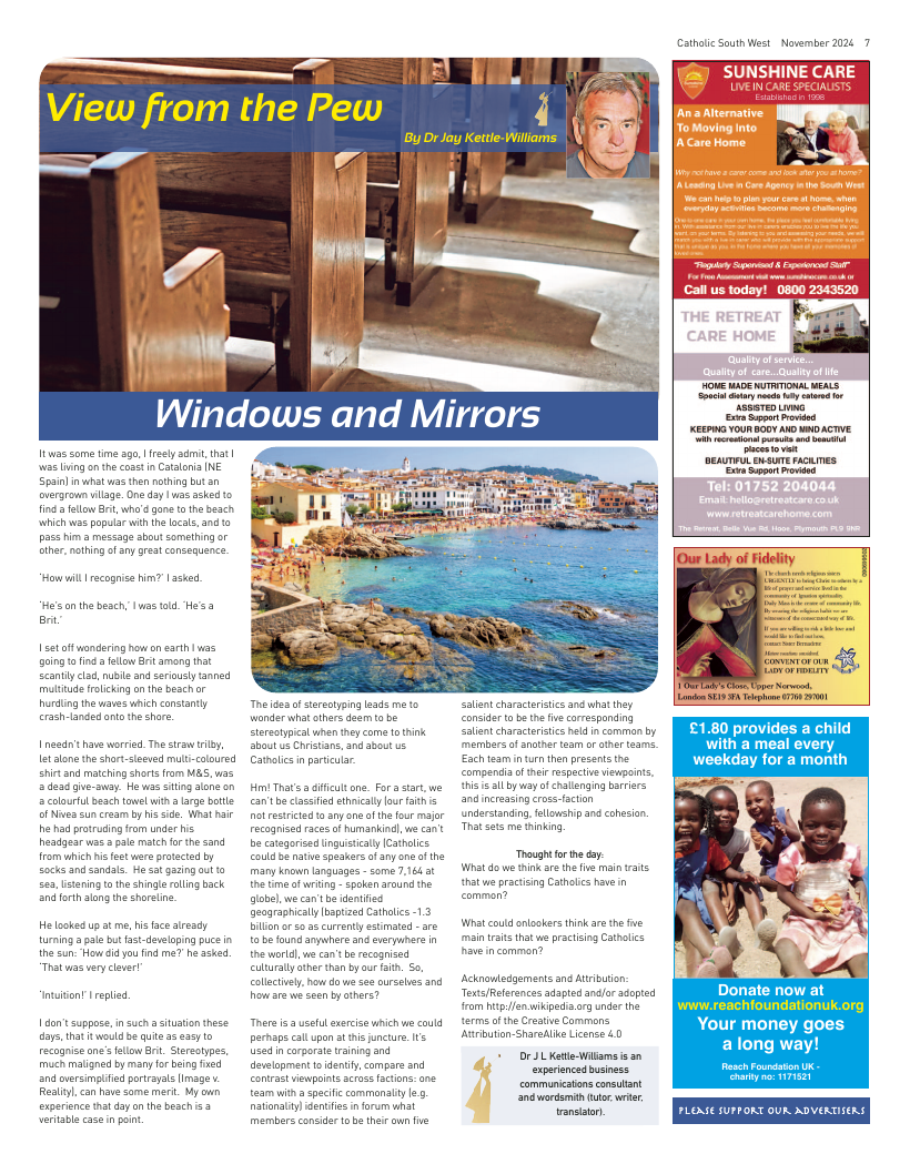 Nov 2024 edition of the Catholic South West