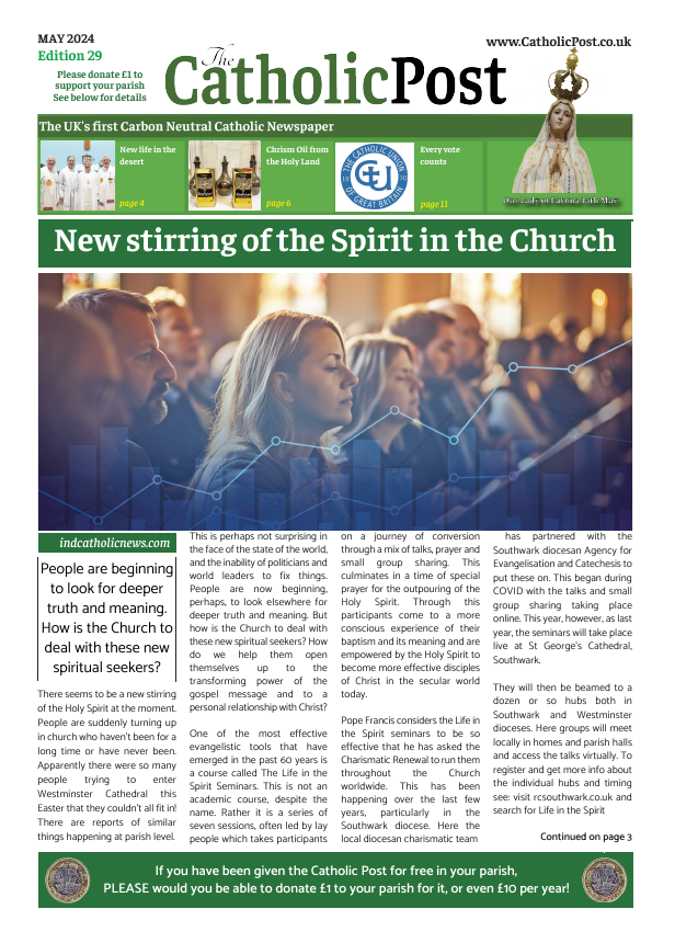 May 2024 edition of the Catholic Post