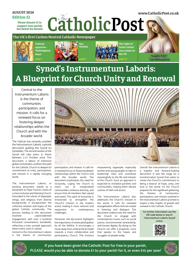 Aug 2024 edition of the Catholic Post