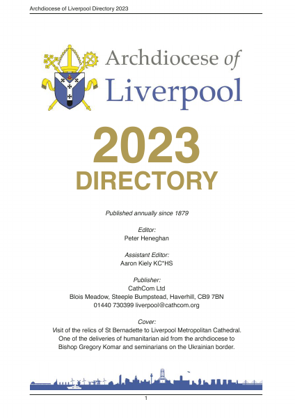 2023 edition of the Archdiocese of Liverpool Directory