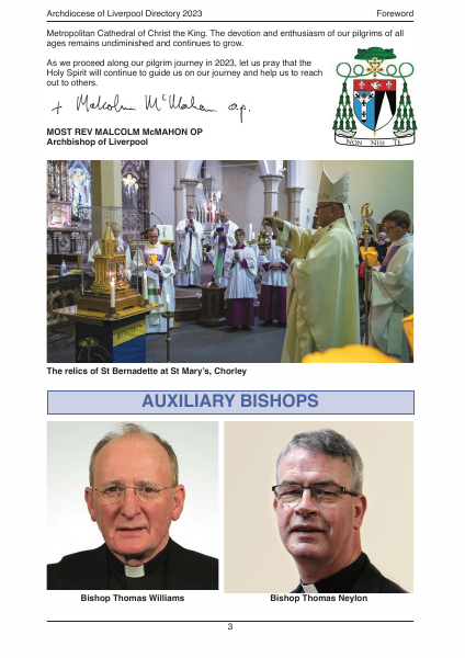 2023 edition of the Archdiocese of Liverpool Directory