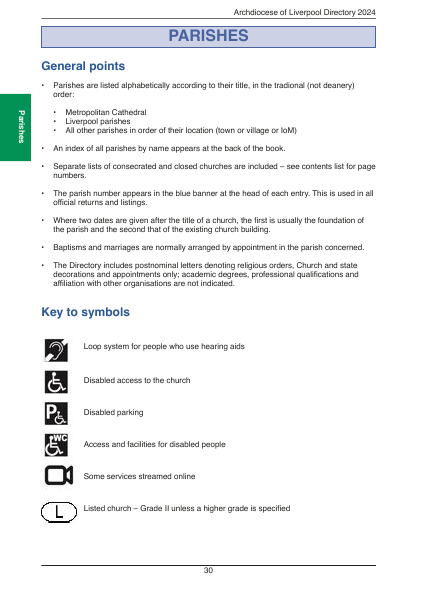 2024 edition of the Archdiocese of Liverpool Directory