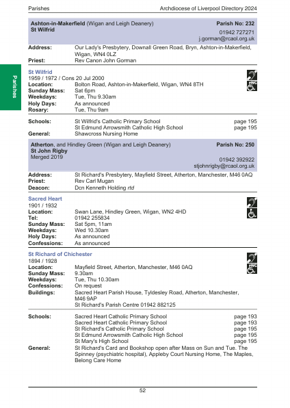 2024 edition of the Archdiocese of Liverpool Directory