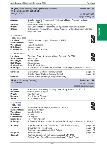 2024 edition of the Archdiocese of Liverpool Directory