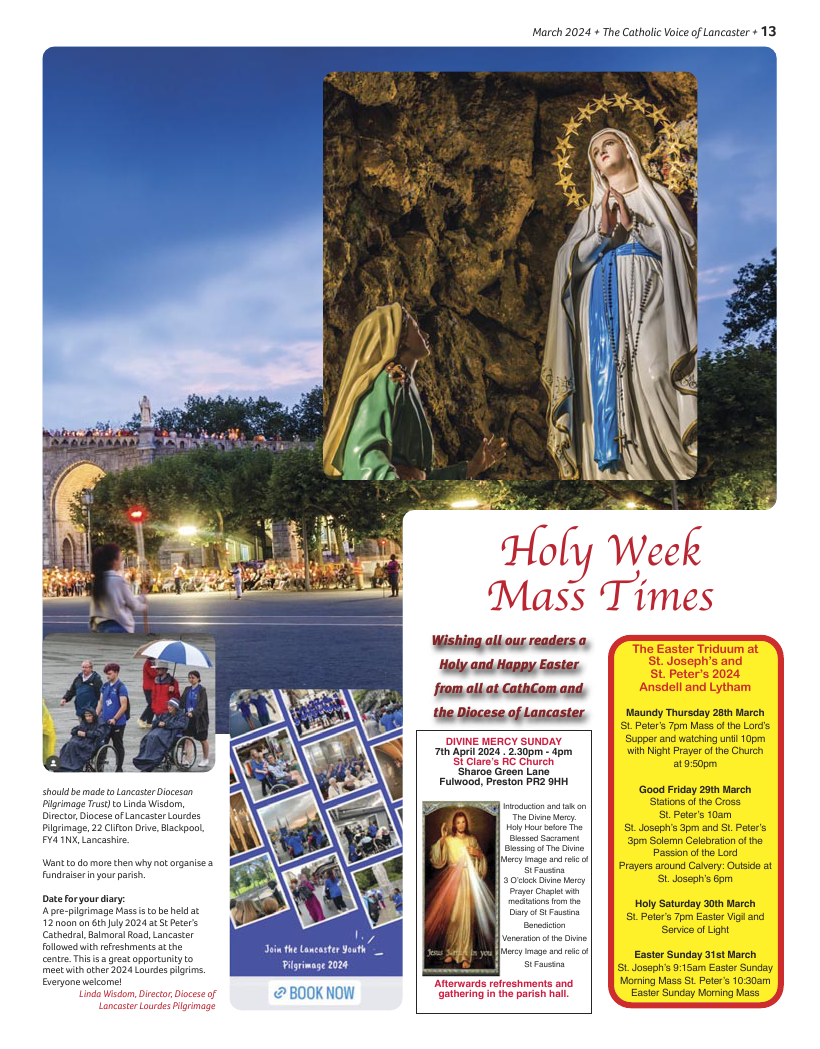 Apr 2024 edition of the Catholic Voice of Lancaster