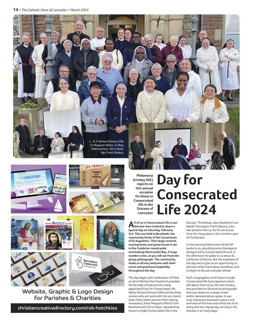 Apr 2024 edition of the Catholic Voice of Lancaster