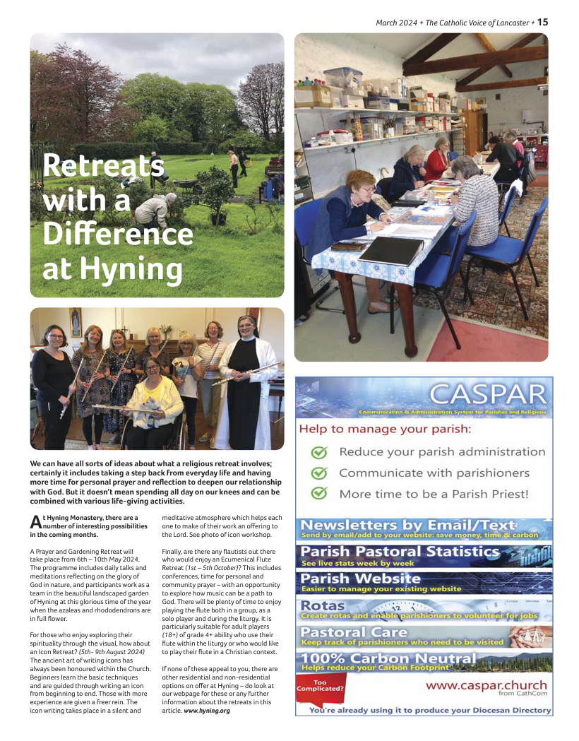 Apr 2024 edition of the Catholic Voice of Lancaster