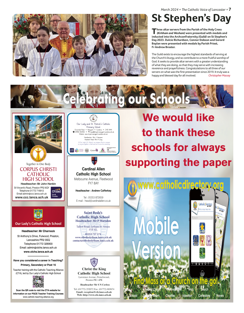 Apr 2024 edition of the Catholic Voice of Lancaster