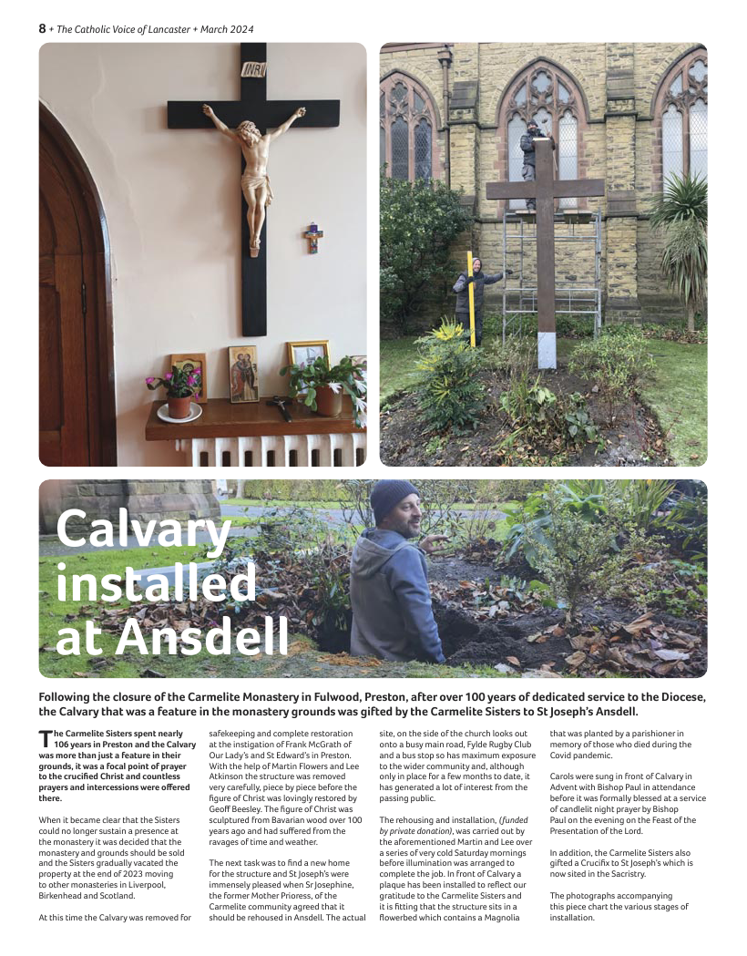 Apr 2024 edition of the Catholic Voice of Lancaster