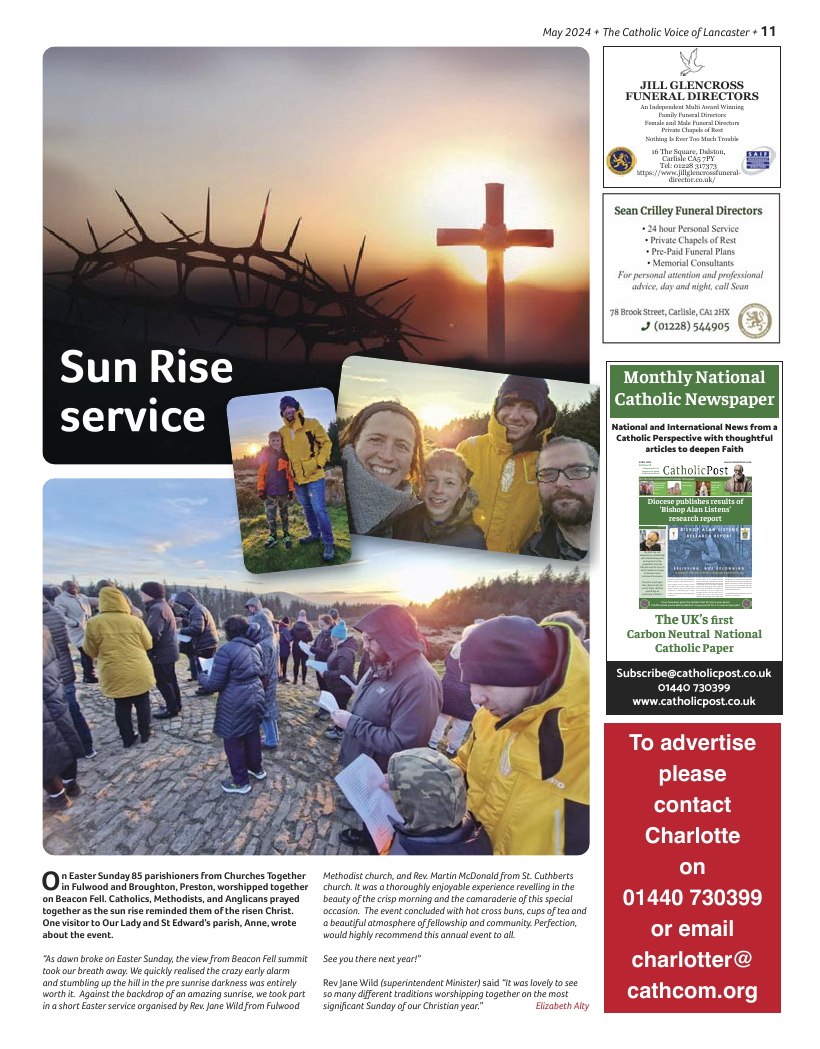 May 2024 edition of the Catholic Voice of Lancaster