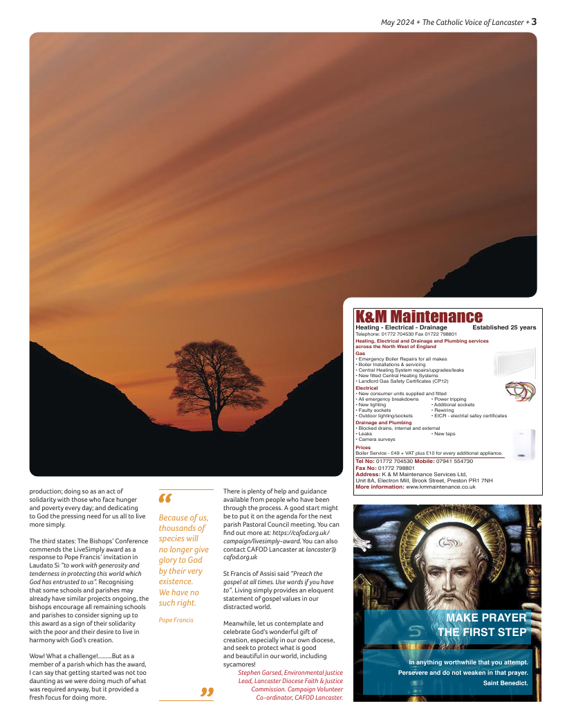 May 2024 edition of the Catholic Voice of Lancaster