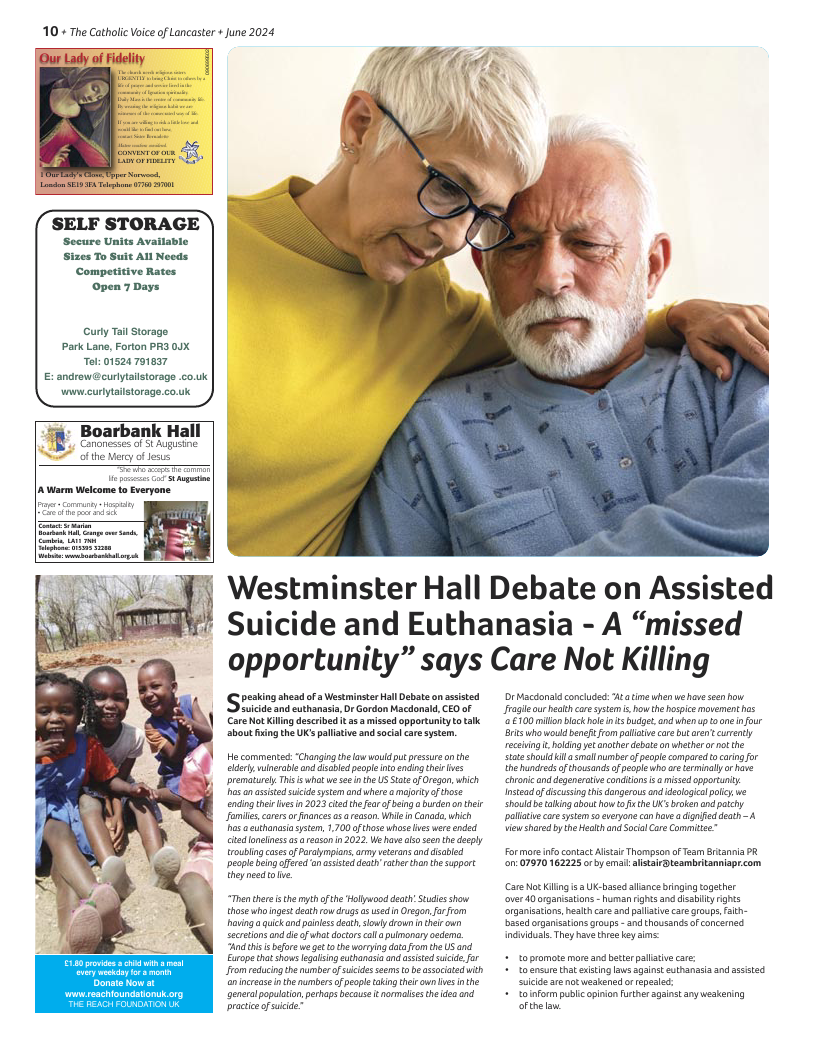 Jun 2024 edition of the Catholic Voice of Lancaster