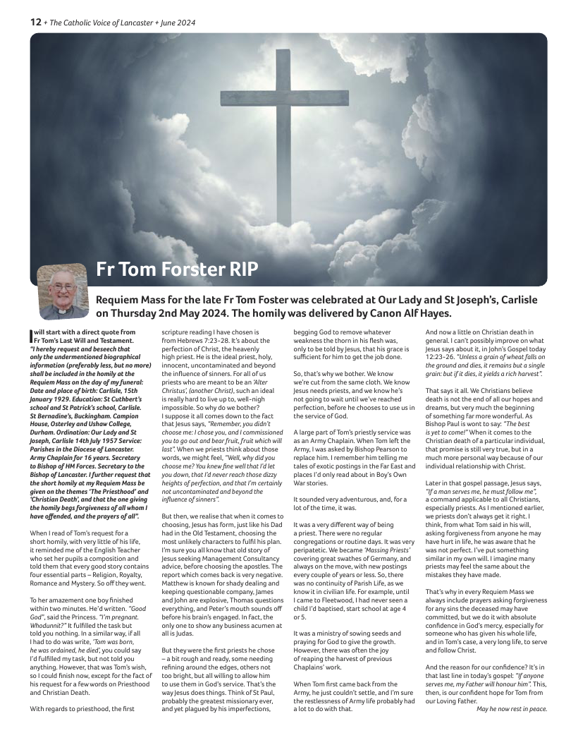 Jun 2024 edition of the Catholic Voice of Lancaster