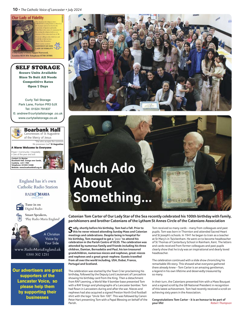 Jul/Aug 2024 edition of the Catholic Voice of Lancaster