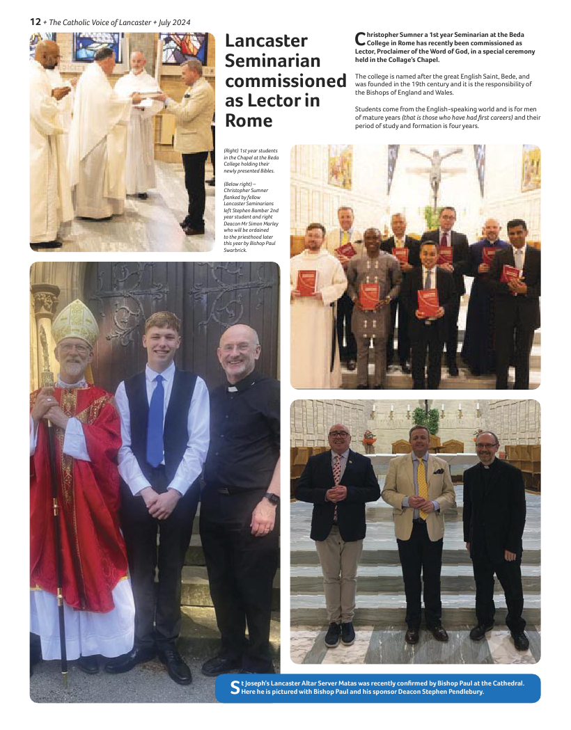 Jul/Aug 2024 edition of the Catholic Voice of Lancaster