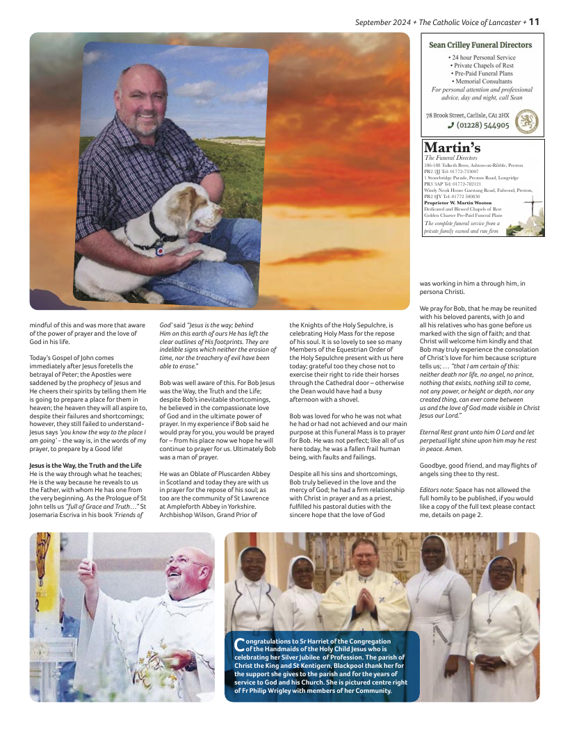 Sept 2024 edition of the Catholic Voice of Lancaster