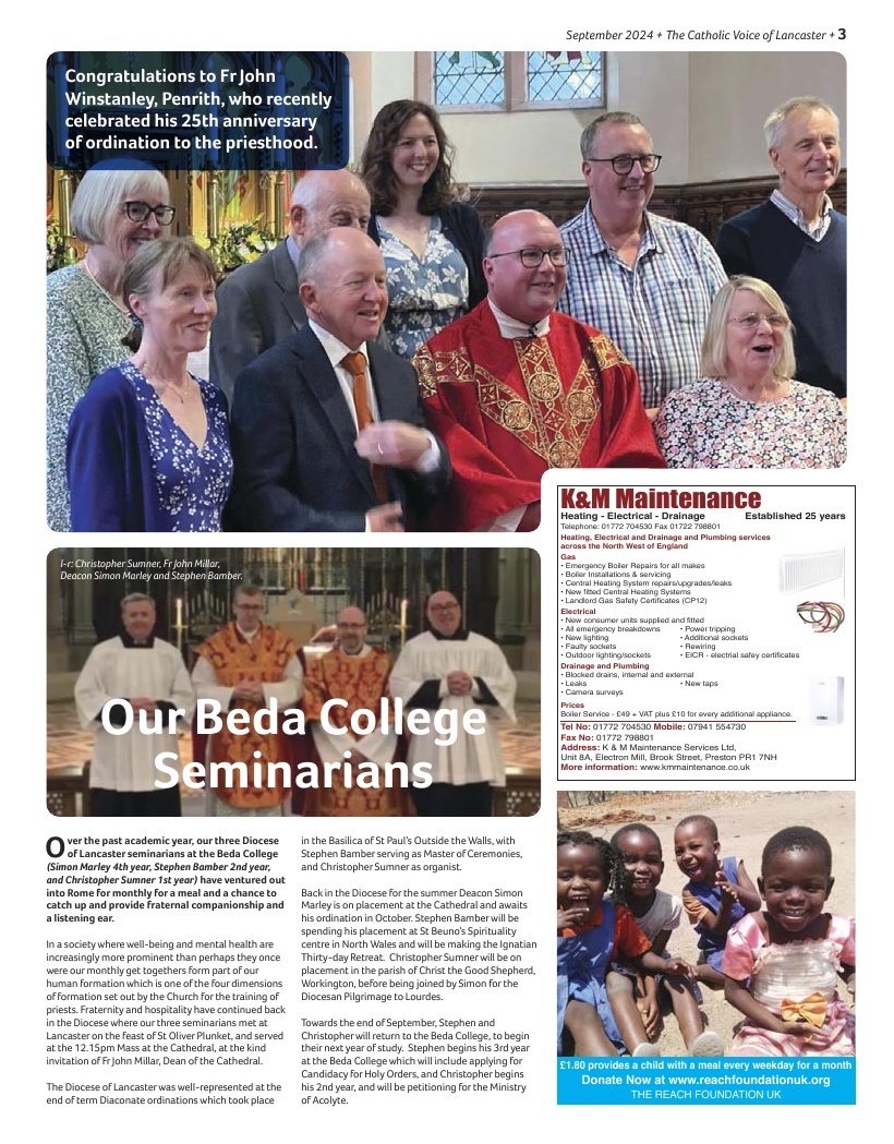 Sept 2024 edition of the Catholic Voice of Lancaster