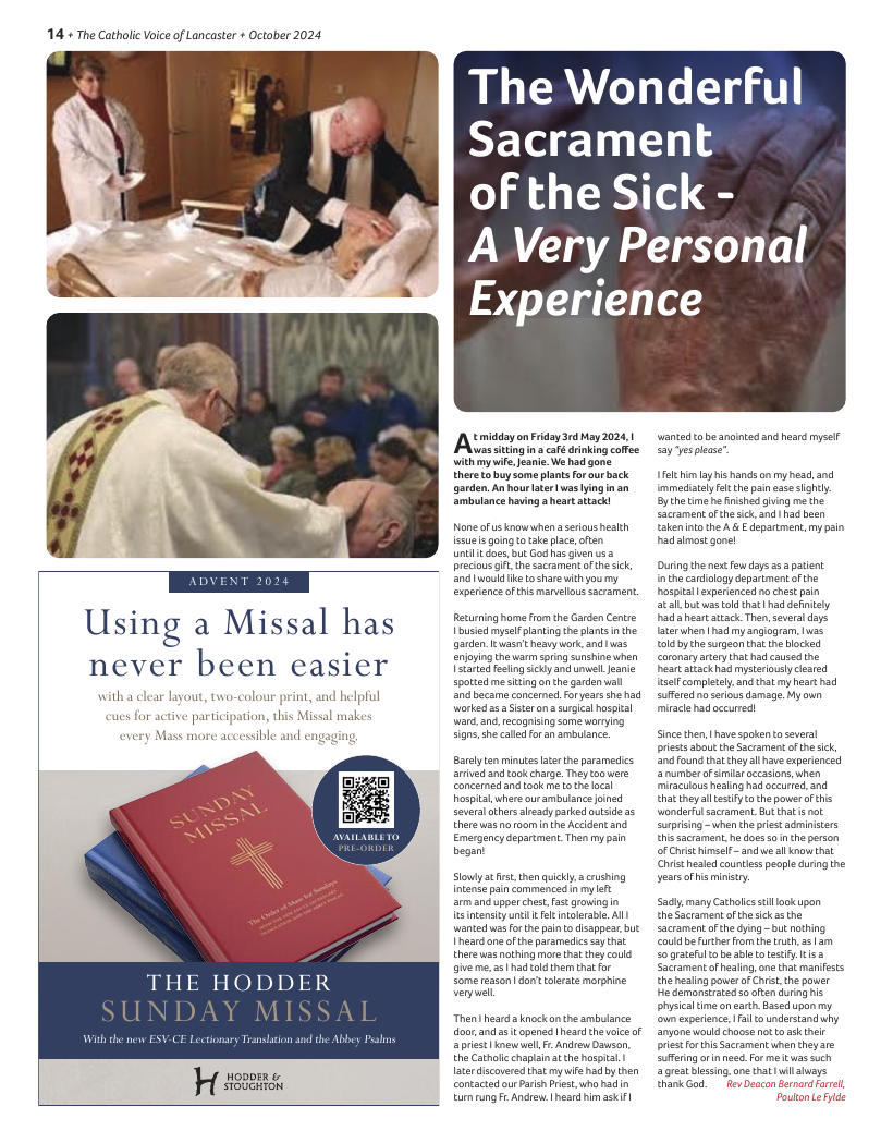 Oct 2024 edition of the Catholic Voice of Lancaster