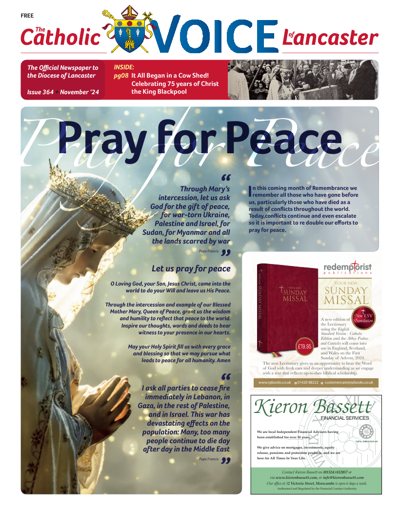 Nov 2024 edition of the Catholic Voice of Lancaster