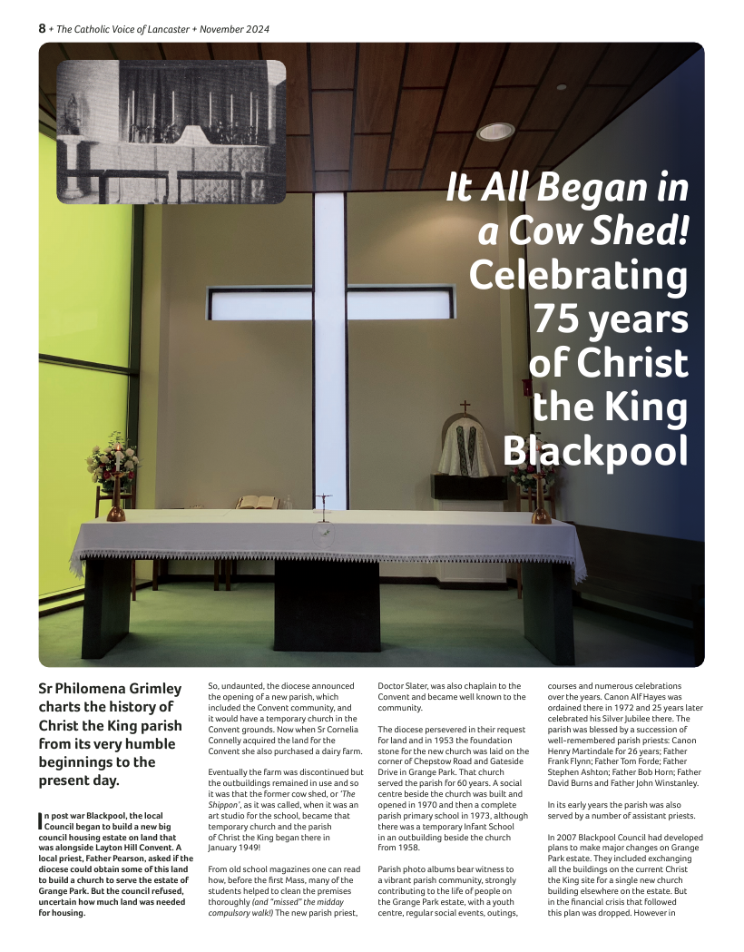 Nov 2024 edition of the Catholic Voice of Lancaster