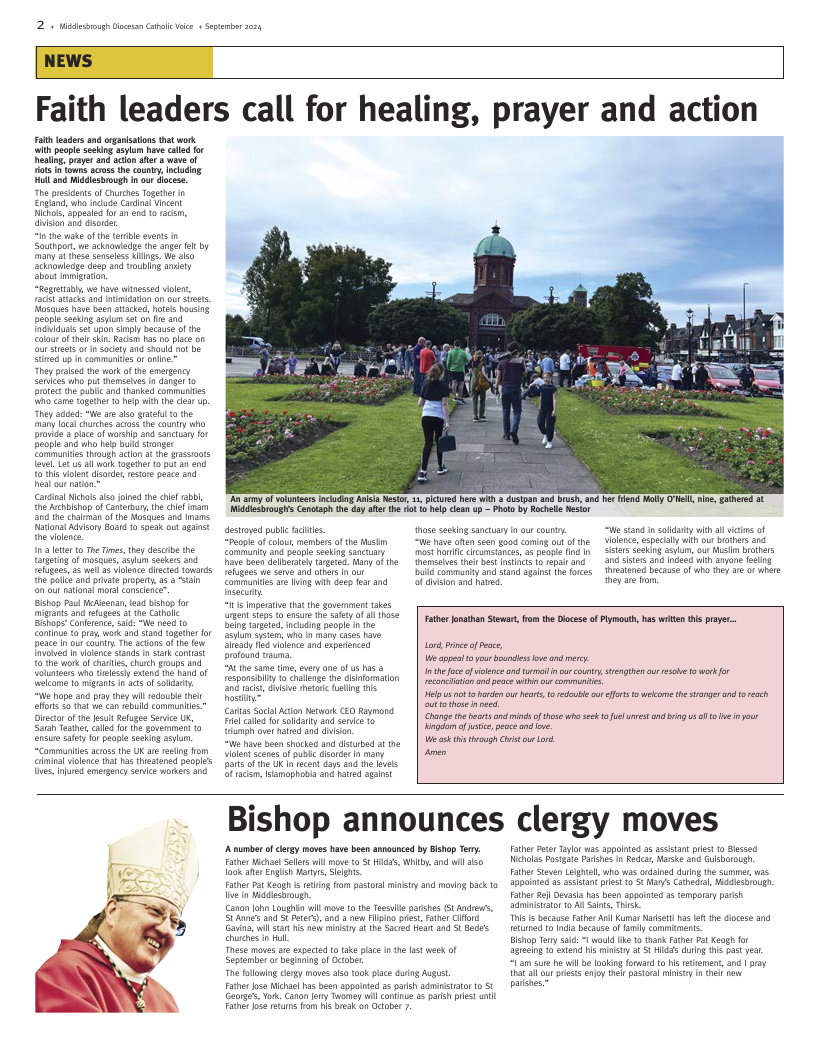 Sept 2024 edition of the Middlesbrough Voice