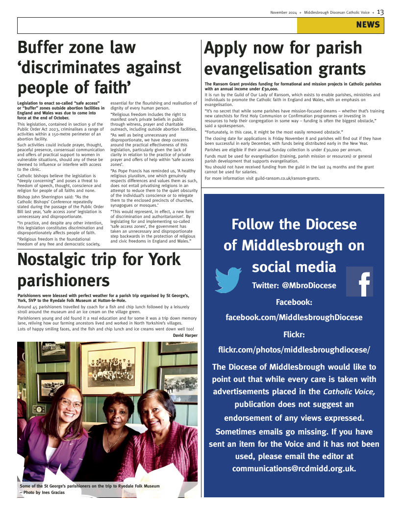 Nov 2024 edition of the Middlesbrough Voice