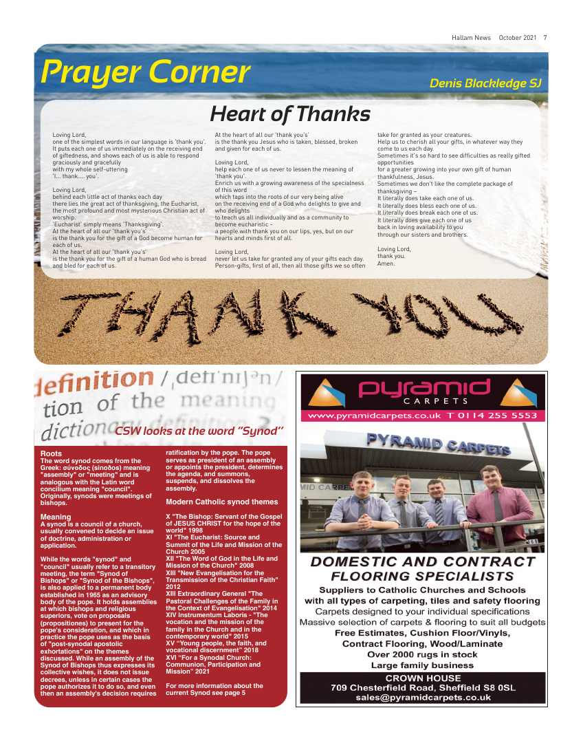 Oct 2021 edition of the Hallam News