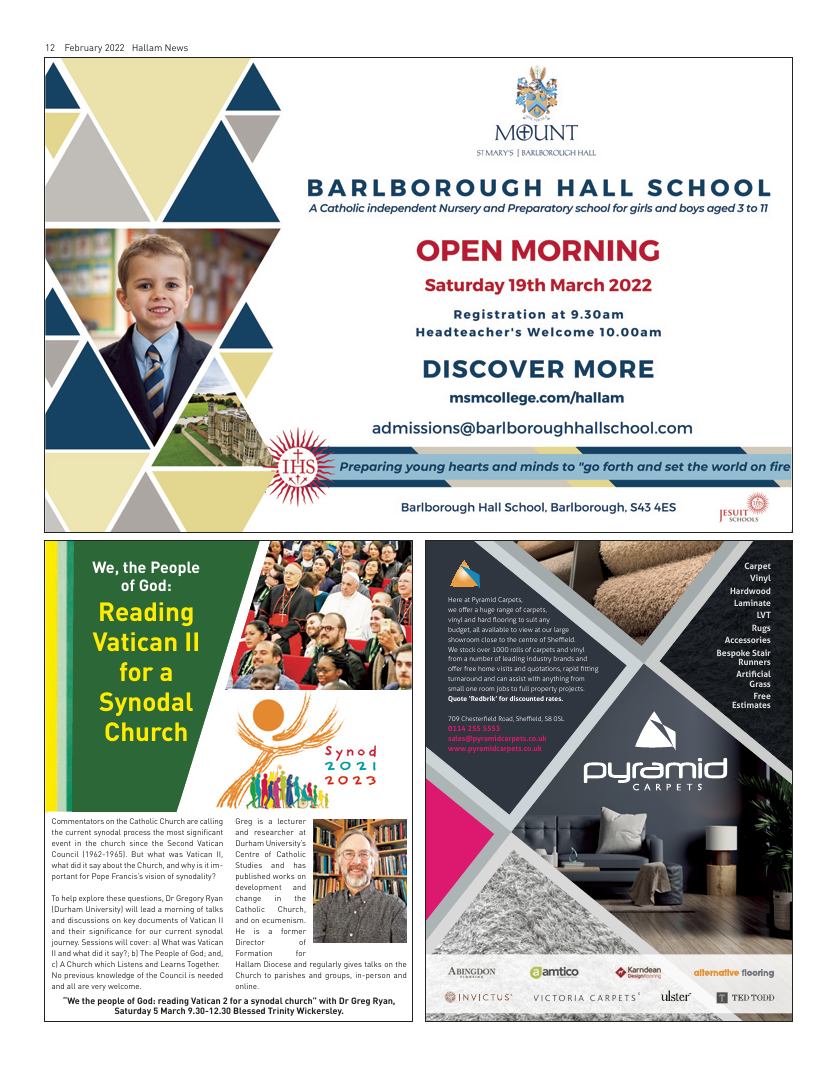 Mar 2022 edition of the Hallam News