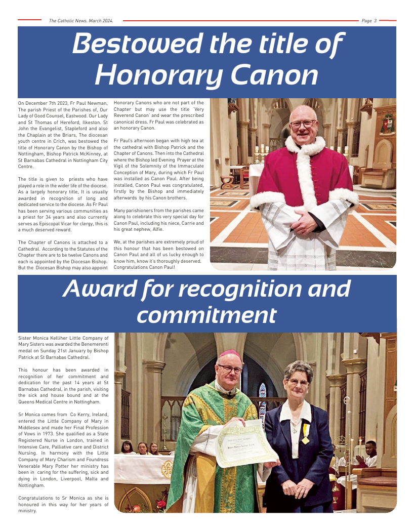 Mar 2024 edition of the Nottingham Catholic News