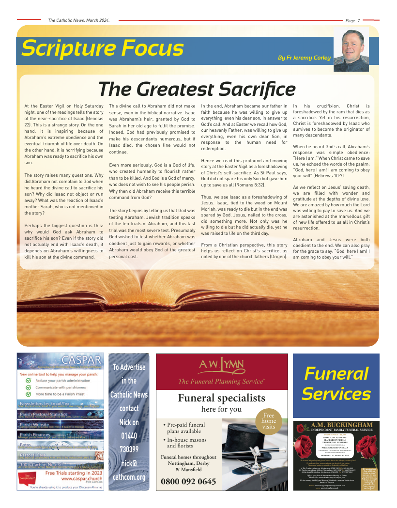 Mar 2024 edition of the Nottingham Catholic News