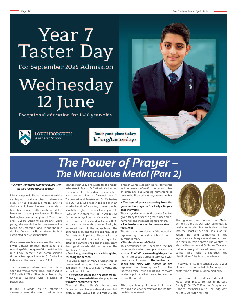 Apr 2024 edition of the Nottingham Catholic News