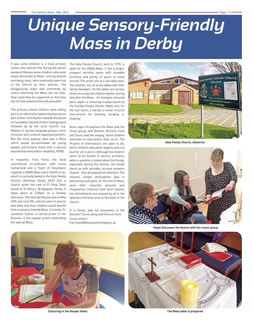 May 2024 edition of the Nottingham Catholic News