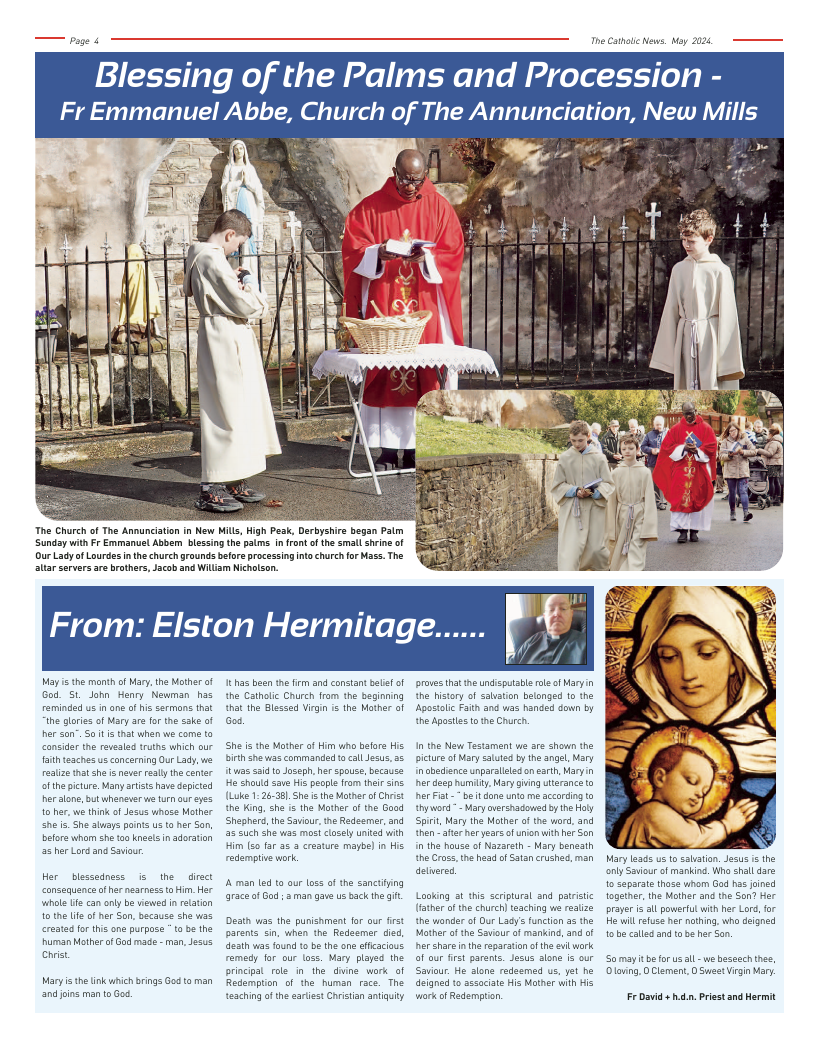 May 2024 edition of the Nottingham Catholic News