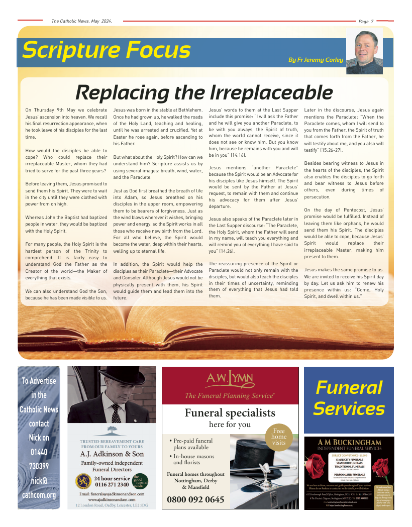 May 2024 edition of the Nottingham Catholic News